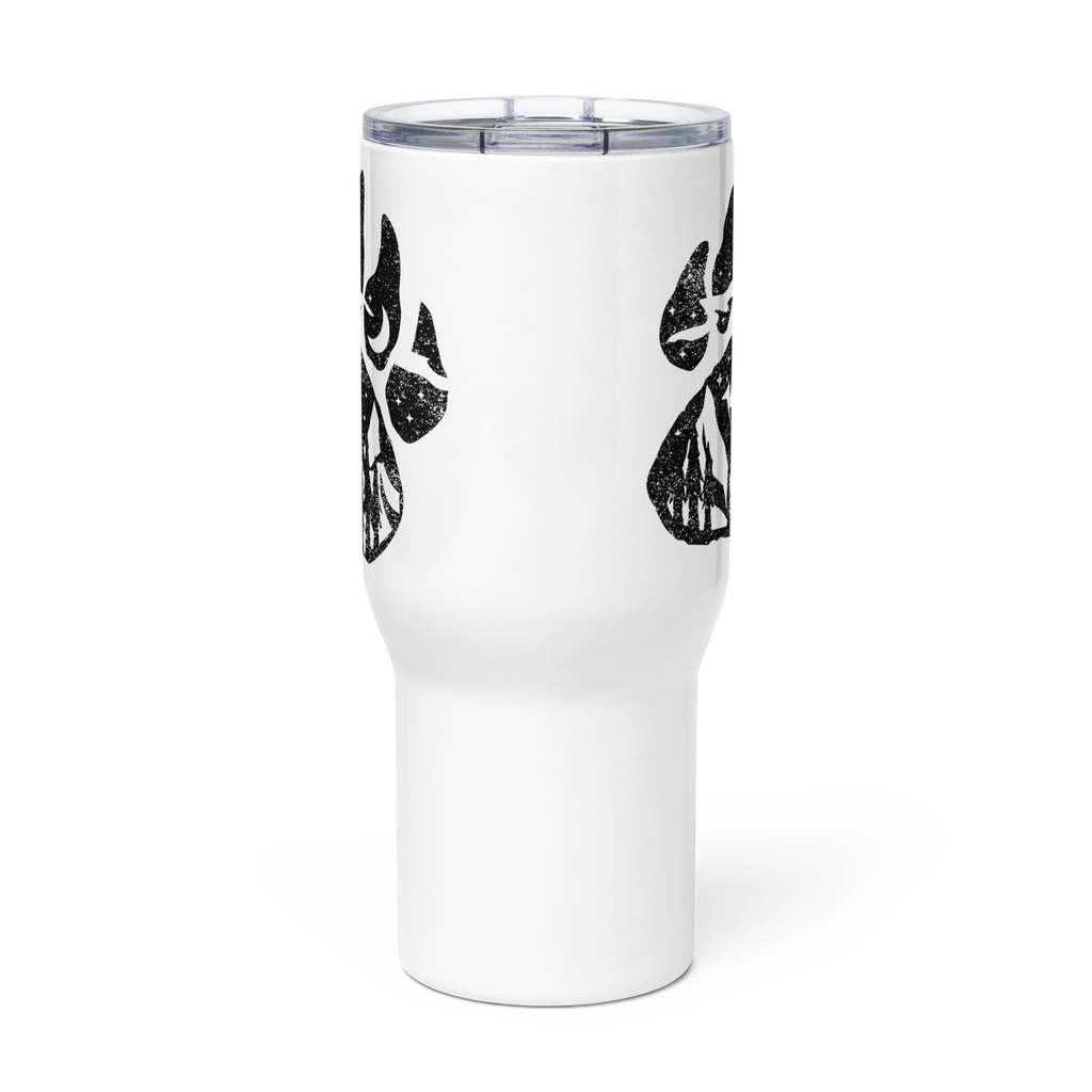 Travel mug with a handle
