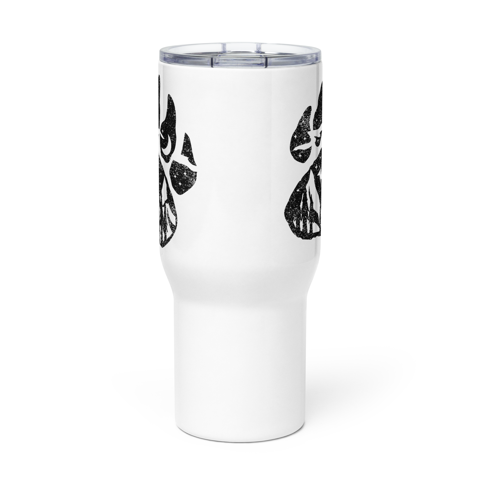 Travel mug with a handle